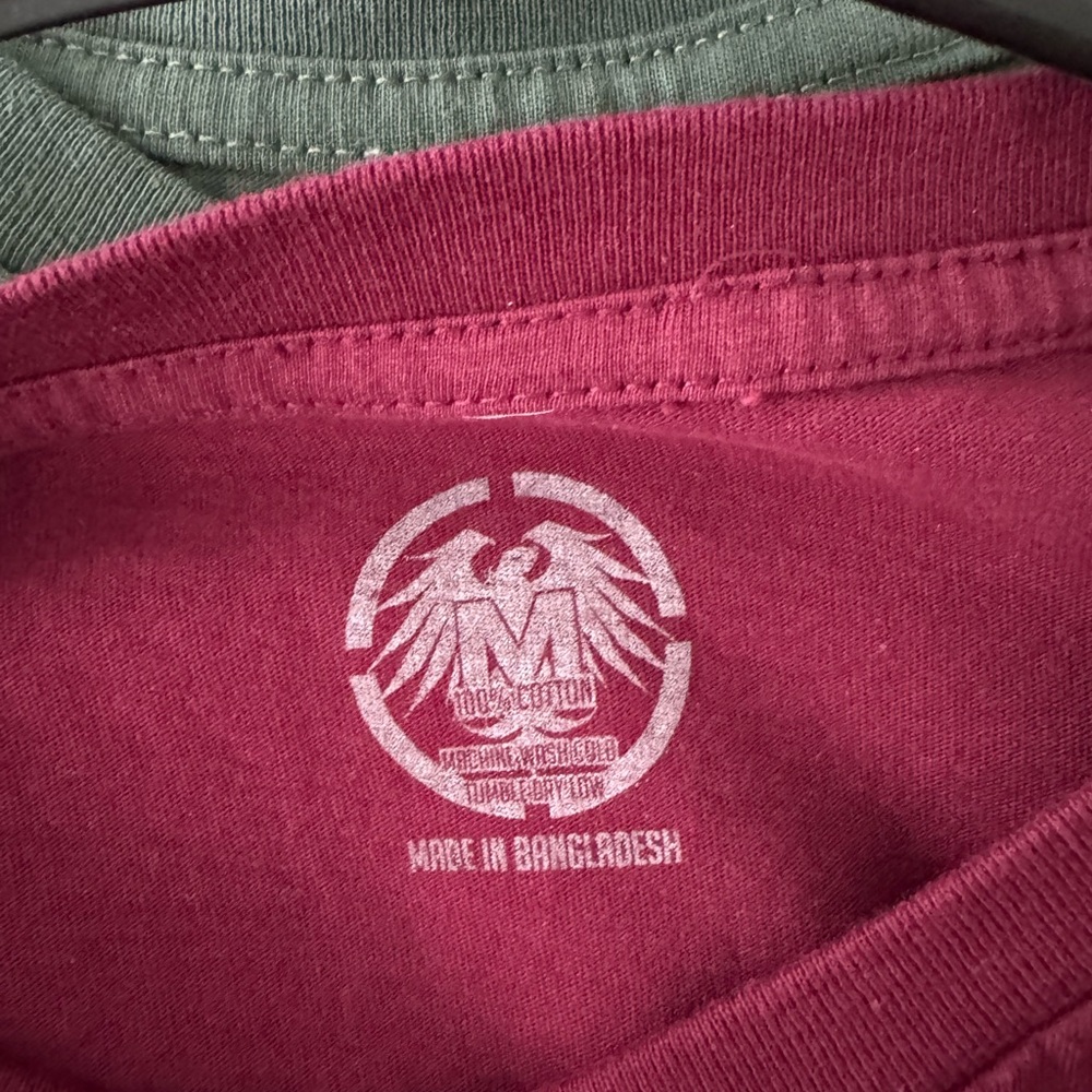 Men's Maroon Graphic T-Shirt - Picture 2 of 2